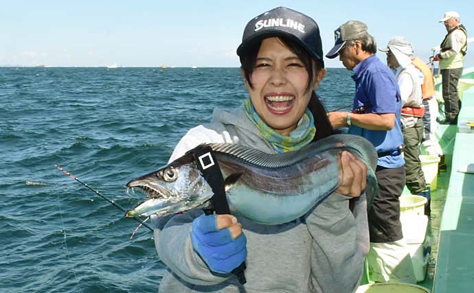「そらなさゆり」が東京湾テンヤタチウオ釣りで竿頭ゲット【弁天屋】