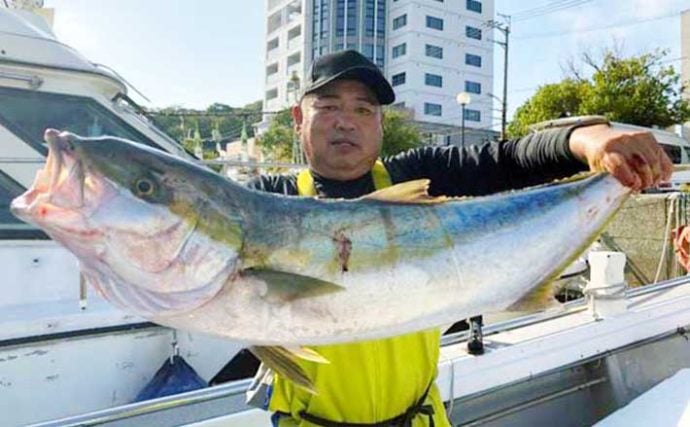 【玄界灘】沖釣り最新釣果　『落とし込み』で10kg頭にヒラマサ連発
