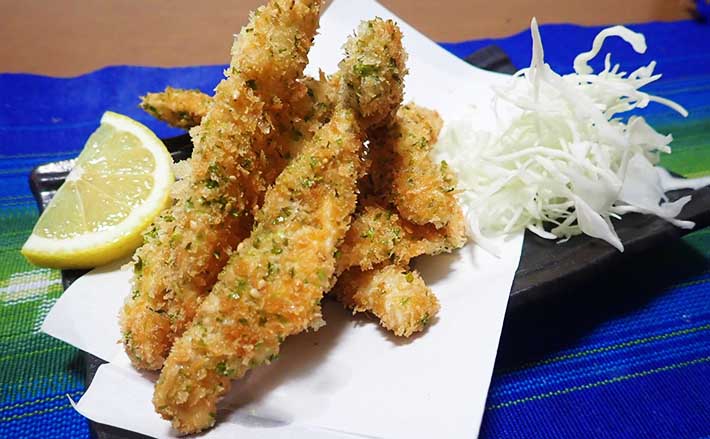釣果レシピ カマスの磯辺風フライ サクサク食べれて大漁時にオススメ Tsurinews