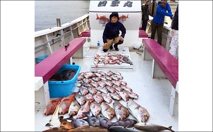 【福岡】沖のエサ釣り最新釣果　目にも楽しい色鮮やかな魚がズラリ