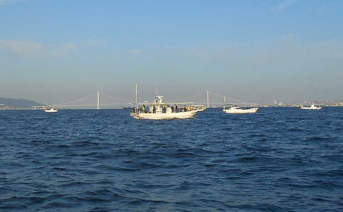 マイボートでテンヤタチウオ釣り　無念のエサ切れ納竿で8匹【大阪湾】