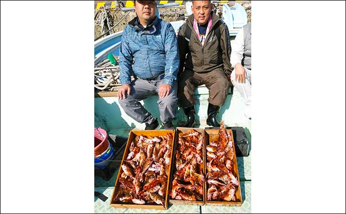 【福岡】沖のエサ釣り最新釣果　好調の「アジ泳がせ」で4kg級アラ