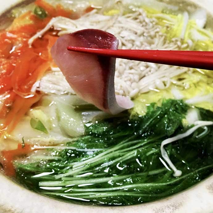 【釣果レシピ】冬の魚鍋：野菜たっぷり『ブリしゃぶ』　今期は絶好調？