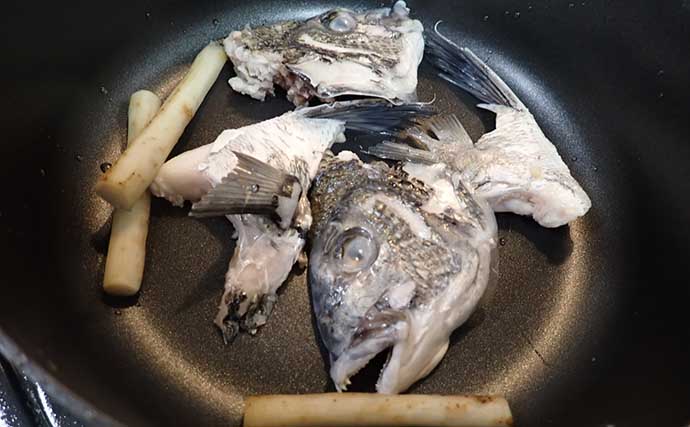 【釣果レシピ】クロダイの『アラ炊き』　冬期の脂ノリはマダイ並み？