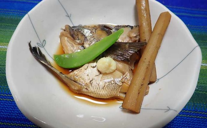 【釣果レシピ】クロダイの『アラ炊き』　冬期の脂ノリはマダイ並み？