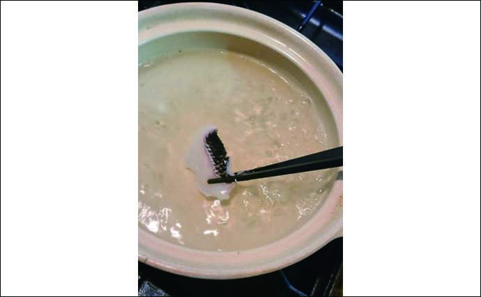 【釣果レシピ】冬の魚鍋：グレの「しゃぶしゃぶ」　冷えた体もポカポカ