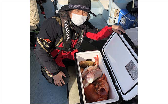 【福岡】沖のエサ釣り最新釣果　5kg級「タカバ」に良型「アマダイ」好調