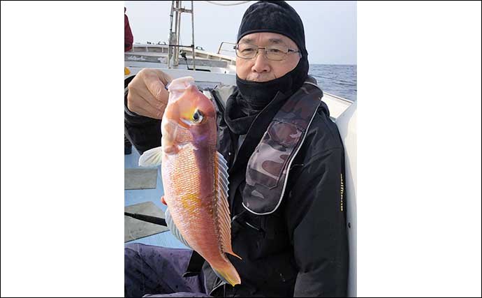 【福岡】沖のエサ釣り最新釣果　アジ泳がせで良型チカメキントキ浮上