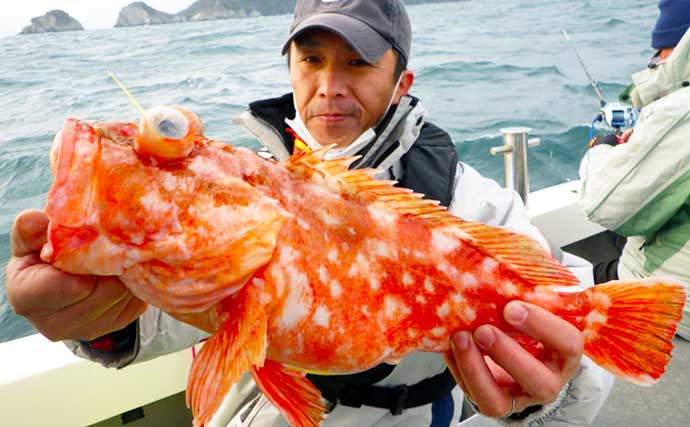 【大分・熊本】沖釣り最新釣果　大五郎アラカブにシロアマダイほか好況