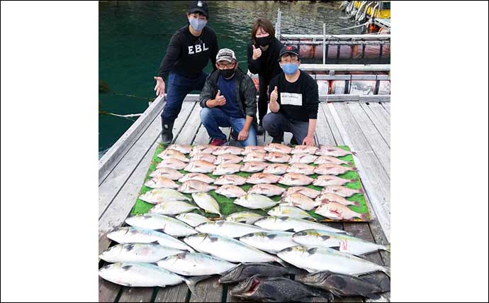 【三重・愛知】海上釣り堀最新釣果　4人で「高級魚」合計50尾オーバー