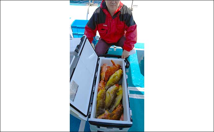 【玄界灘】沖のエサ釣り最新釣果　エビラバで5kg頭に良型マダイ連発