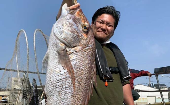 【福岡】沖のルアー最新釣果　タイラバで大型マダイ2ケタ釣果続々