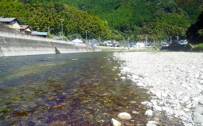 【2021静岡】鮎トモ釣りオススメ河川：興津川　流れ穏やかで釣りやすい