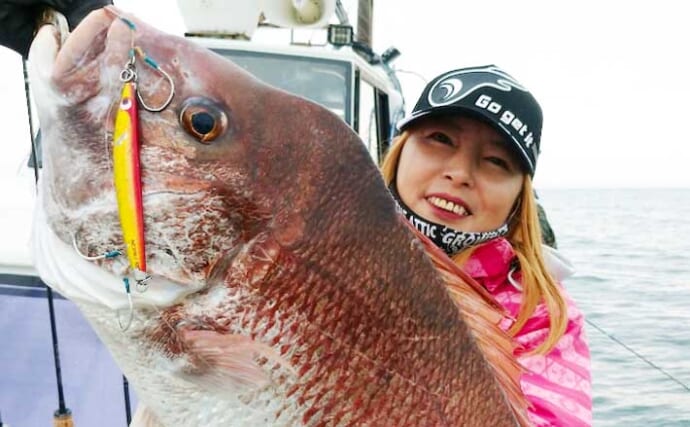 【福井】沖釣り最新釣果　ジギングやタイラバで70cmオーバー大ダイ続々