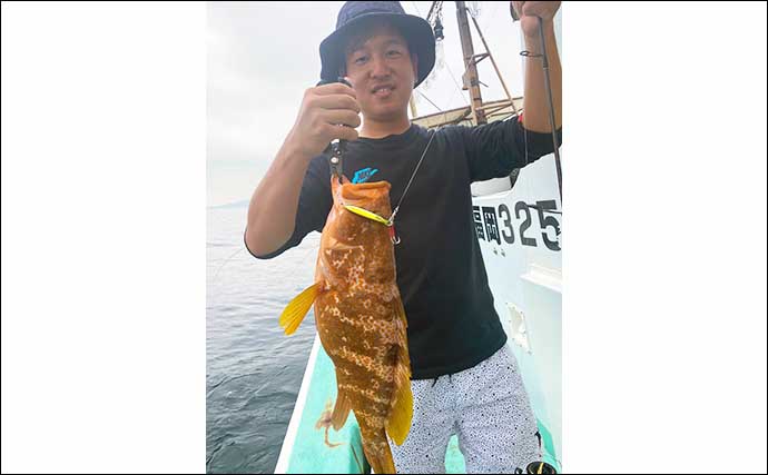 【福岡】沖のルアー最新釣果　タイラバ＆SLJで80cm頭に大型マダイ50尾