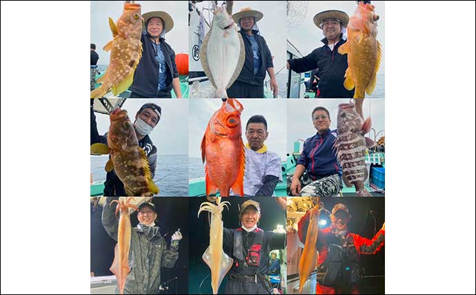 【福岡】沖のエサ釣り最新釣果　ひとつテンヤで好ゲスト含めマダイ良好