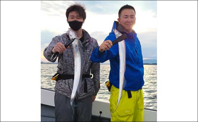 【福岡】沖のエサ釣り最新釣果　近場でドラゴンサイズ交えタチウオ好調