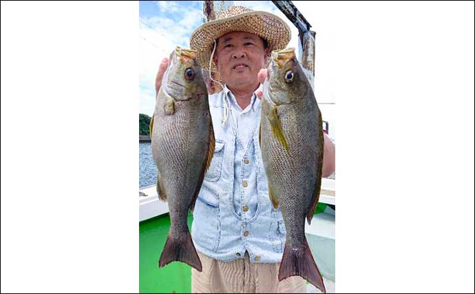 【大分・熊本】沖釣り最新釣果　イサキ五目釣り好ゲストに大型イシダイ