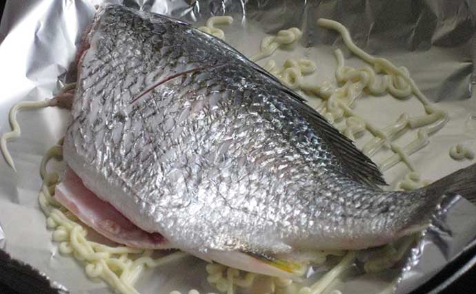 「投げキス釣り」ゲスト魚レシピ：キビレのマヨネーズ焼き　片付けも簡単
