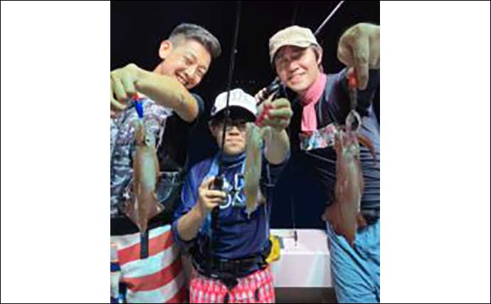 【福井】沖釣り最新釣果　半夜便でマイカ137匹と爆釣