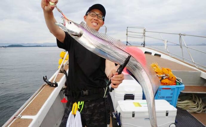 【福岡】沖のエサ釣り最新釣果　博多湾内の近場タチウオが好調継続中