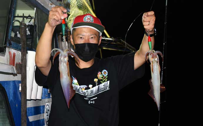 【響灘】沖釣り最新釣果　女性アングラーが20kg大型アラをキャッチ
