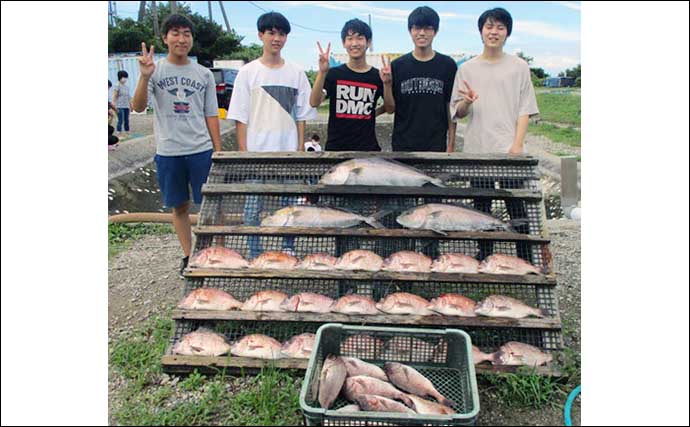【愛知・三重】イカダ＆海上釣堀最新釣果　カカリ釣りで62cm良型マダイ
