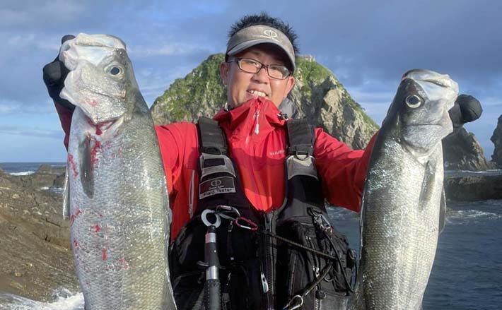 磯ヒラスズキゲームで70cm級頭に連発 スマガツオも顔出し【鹿児島