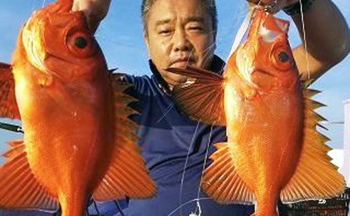 「キントキダイ」釣りで本命19匹　「特エサ」はまさかの青色アナゴ？