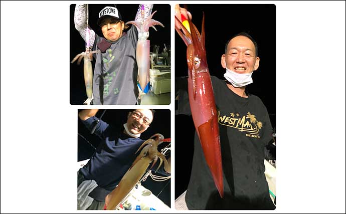 【福岡】夜焚きイカ最新釣果　日ムラあるもパラソル級含み好釣果継続