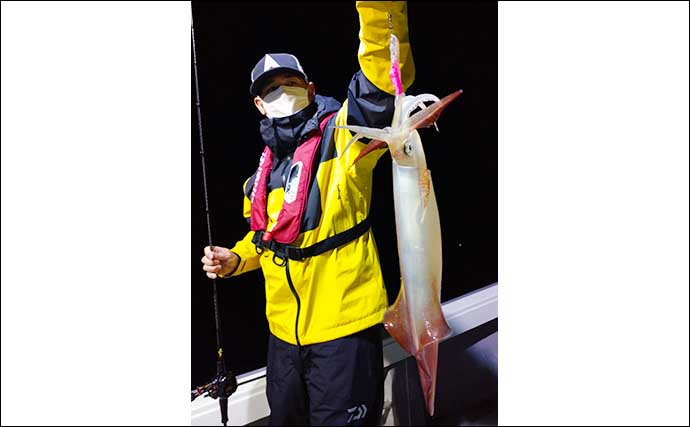 【福井】沖釣り最新釣果　イカメタル便のマイカ好調で釣る人60匹