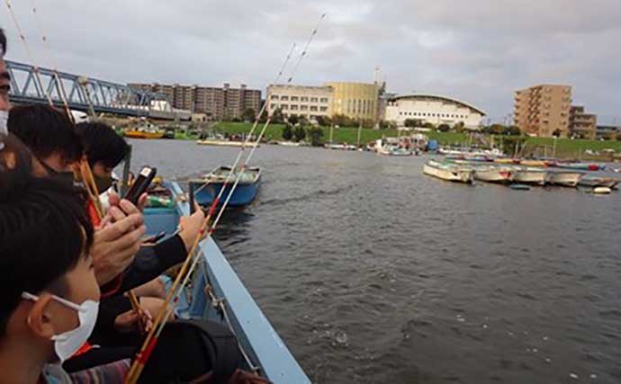 ボートハゼ釣りで65匹　初心者家族アテンド成功で釣り人口増加に貢献？