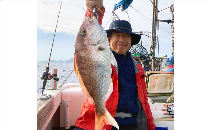 【福岡】沖のルアー最新釣果　ティップランエギングで良型アオリイカ登場