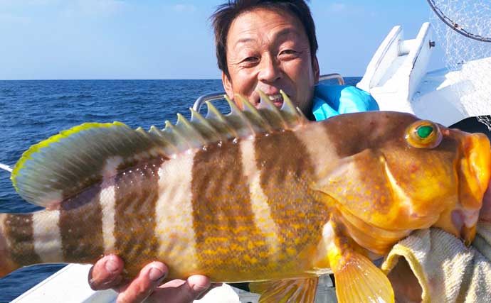 【福岡】沖のエサ釣り最新釣果　アオナにタカバなど高級根魚続々登場