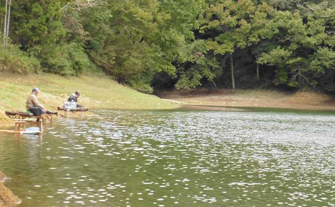 津風呂湖で秋の野ベラ釣りを堪能　底釣りで綺麗な34＆35cmを手中
