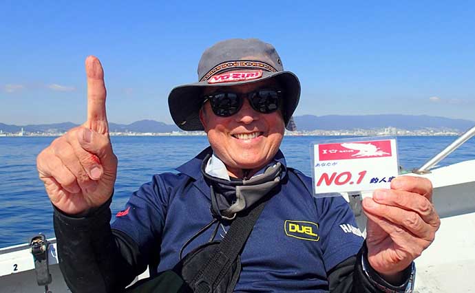 大阪湾タチウオジギングが絶好調　指示ダナ丁寧に探り36匹サオ頭ゲット