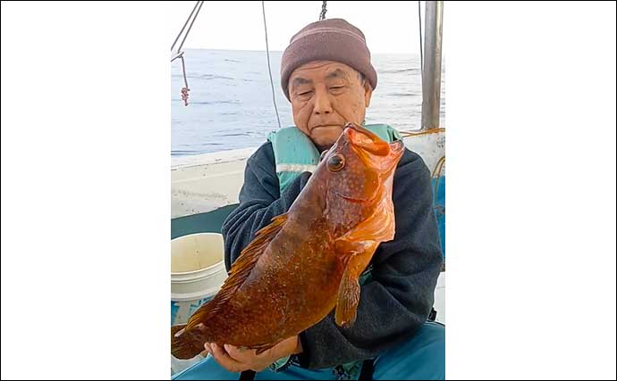【福岡】沖のエサ釣り最新釣果　胴突き仕掛け沖五目釣りで良型マダイ