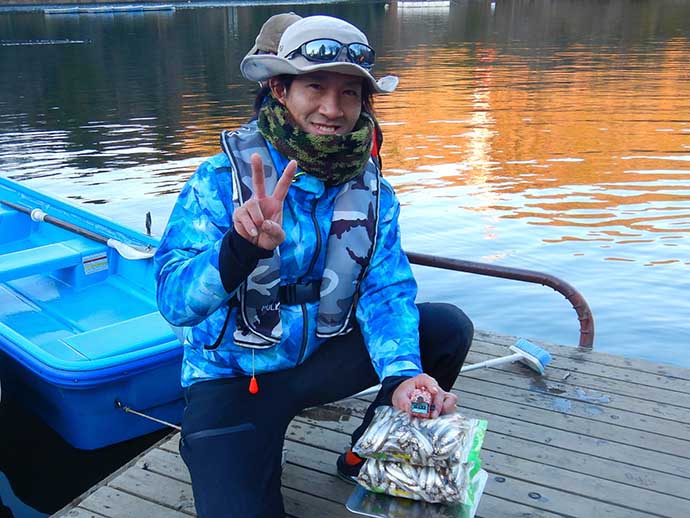 シーズン開幕の津久井湖ワカサギ釣りで653尾　スタートダッシュに成功