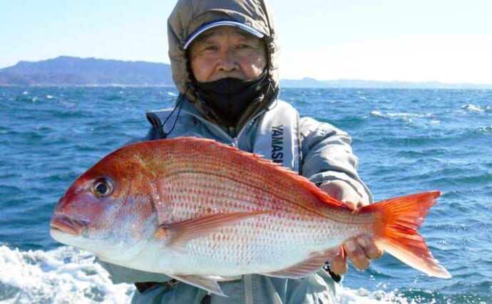 東京湾コマセマダイ釣りでイナダ連発　マダイはトップ2尾で復調の兆し？