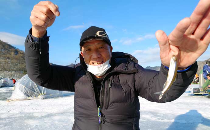 赤城大沼の氷上ワカサギ釣りが解禁　開幕直後の釣行で51尾キャッチ