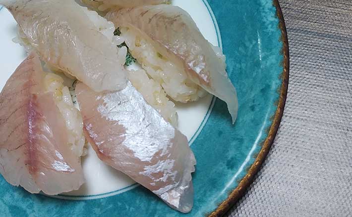 釣魚レシピ スズキの握り寿司 天ぷらとお吸い物添えれば贅沢コースに Tsurinews