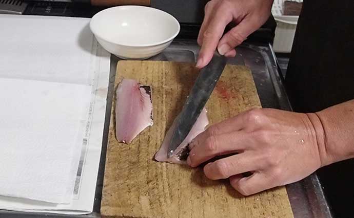 釣り人的『時短レシピ』：コノシロの簡単酢締め　塩締めを省略化？