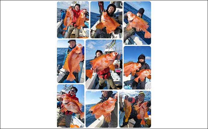 【響灘】沖釣り最新釣果　タイラバで50cm級良型アマダイ順調ヒット
