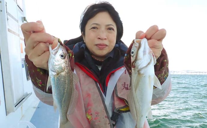 東京湾の船イシモチ釣りで30cm筆頭にトップ168尾　ゲストにアジサバ