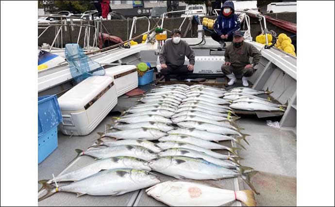 【福岡・佐賀】沖のルアー最新釣果　ジギングで7〜8kg級寒ブリ続々