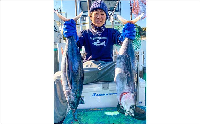 志摩沖トンジギで10kg級「小トン」2匹　数釣りシーズン到来か