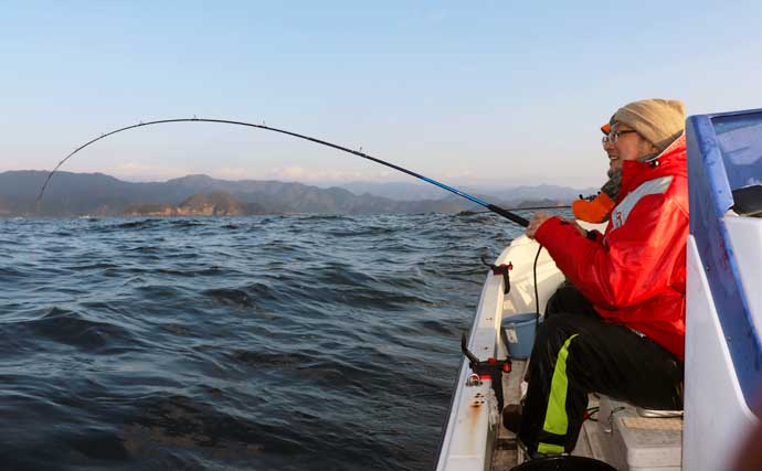 レンタルボートでシロアマダイ釣り　4人で46cm頭に本命2ケタ釣果達成