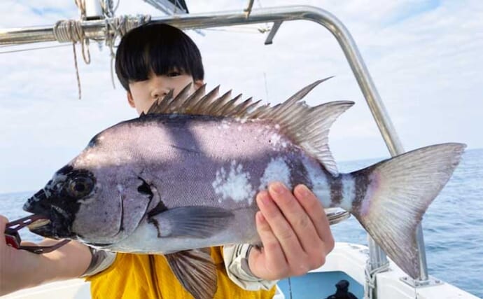 【熊本・大分】沖釣り最新釣果　イシダイ狙いで50cm級交えてラッシュ