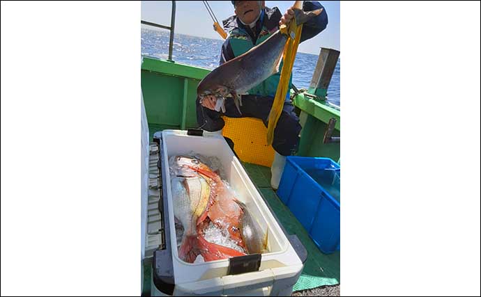 【福岡】沖のエサ釣り最新釣果　沖五目で50cm超え頭にアマダイ好調