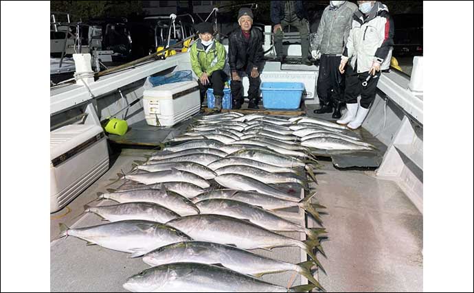 【福岡】沖のルアー最新釣果　ジギングで青物にタイラバで真鯛が好調